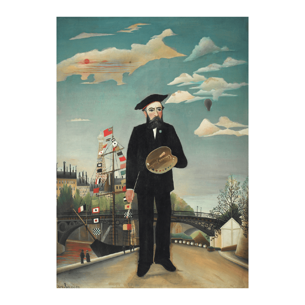 Henri Rousseau - "Myself- Portrait - Landscape" (1890)
