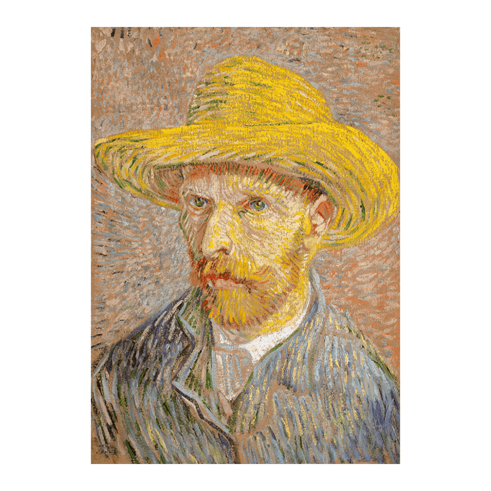 Van Gogh: "Self Portrait with a Straw Hat" (1887)