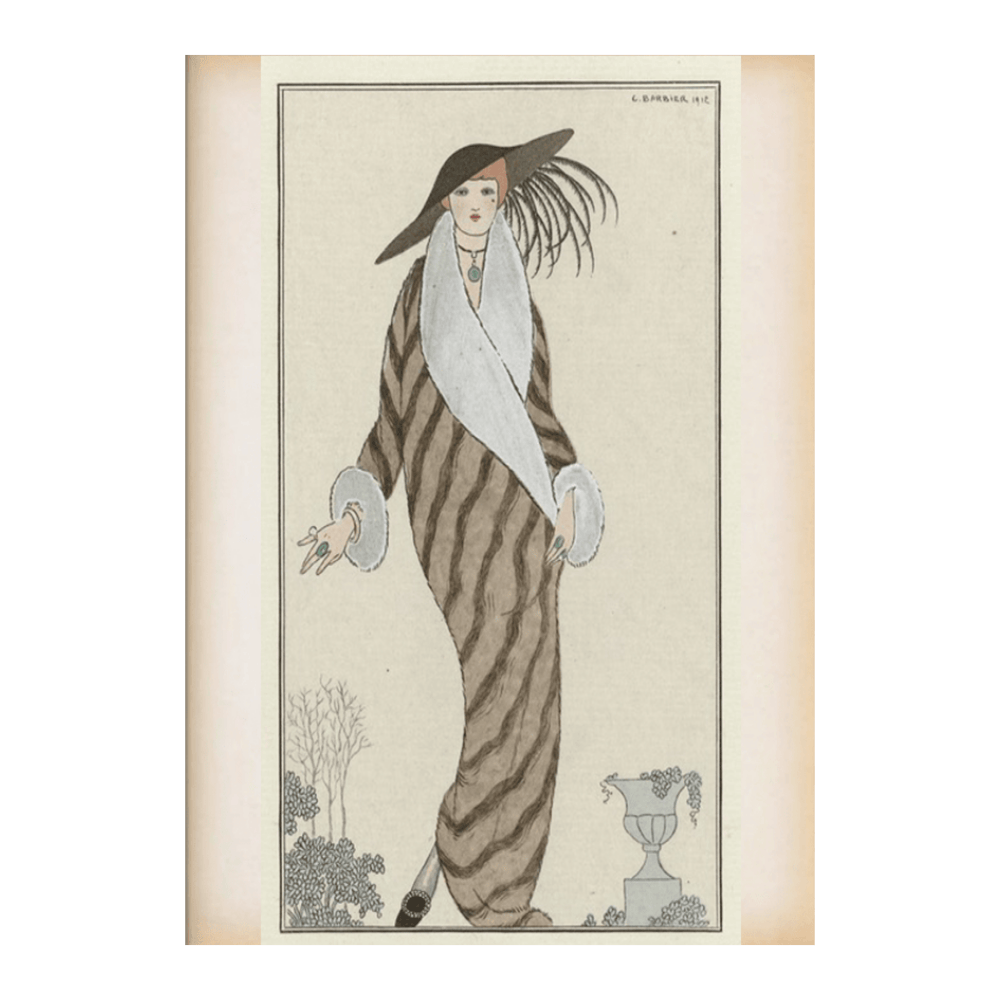 George Barbier: "Manteau de Zibelin"
