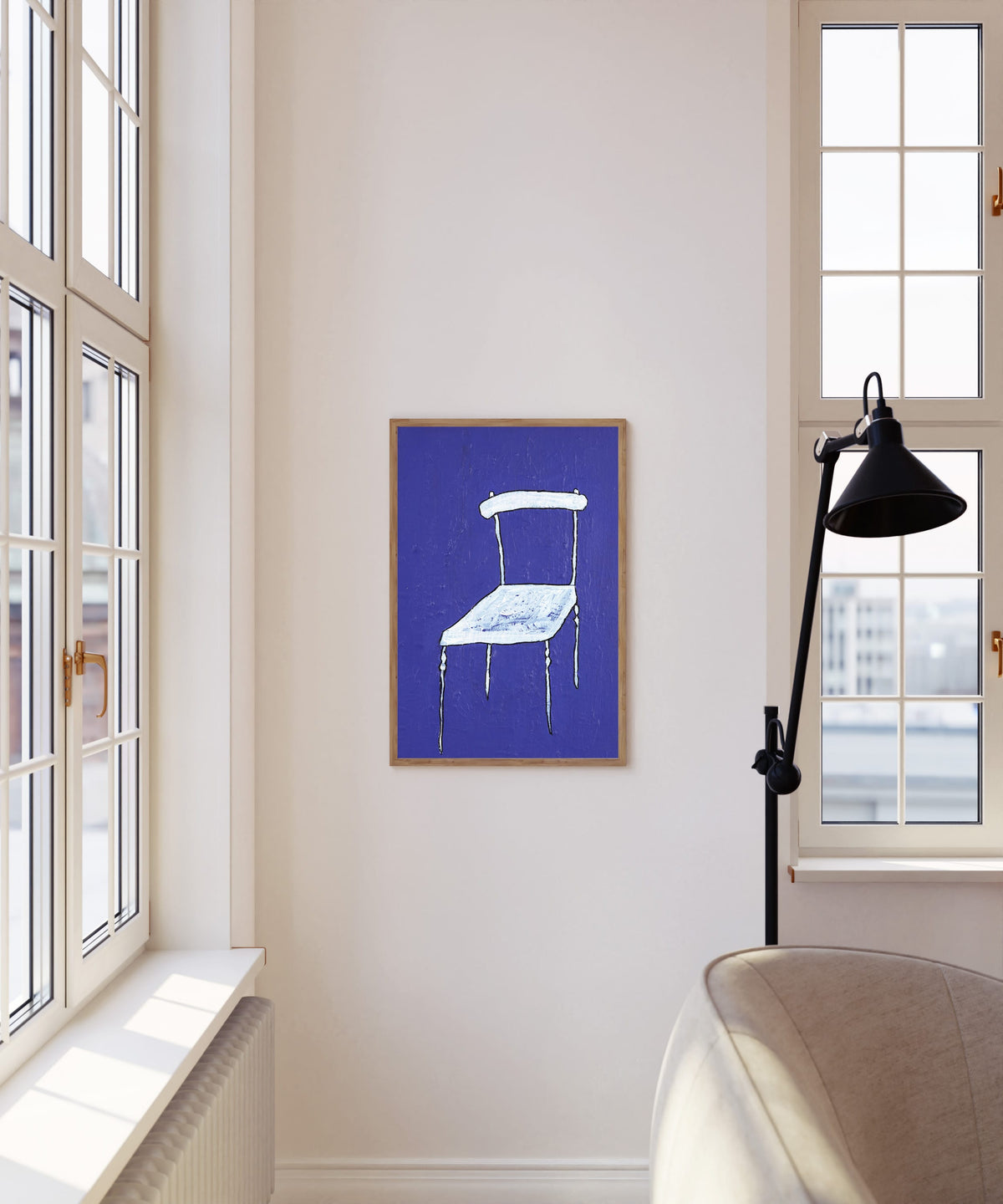White Chair On Purple