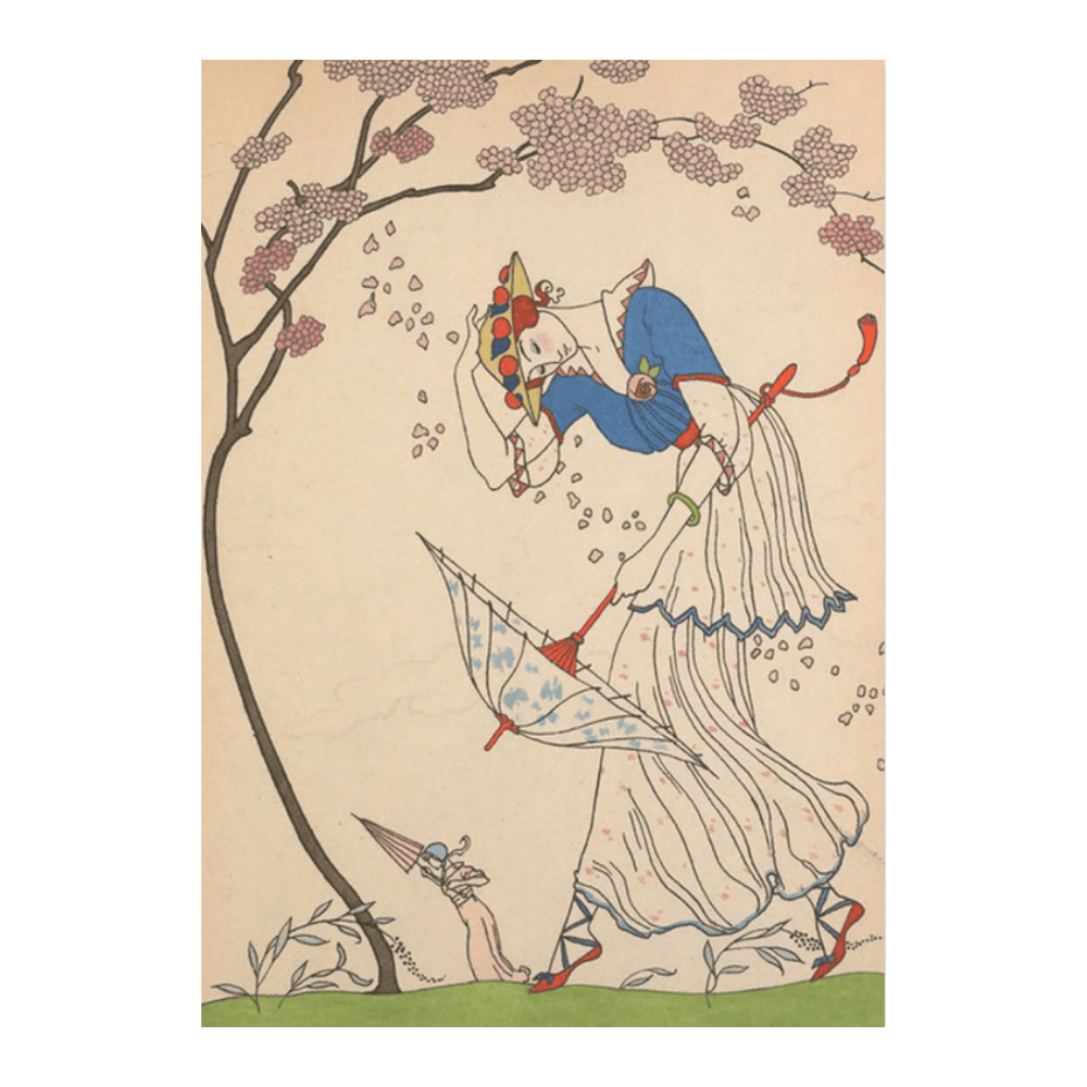 George Barbier: "Le Coup de Vent"