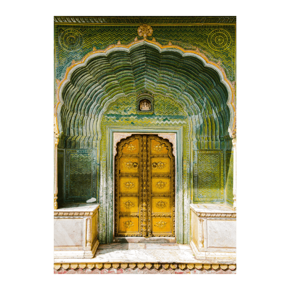 Ornate Green Door