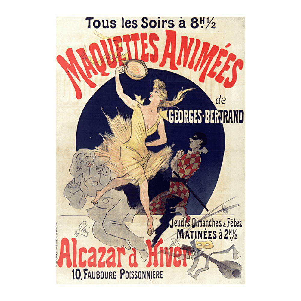 Jules Chéret: "Maquettes animées. Alcazar d’hiver" (1890)