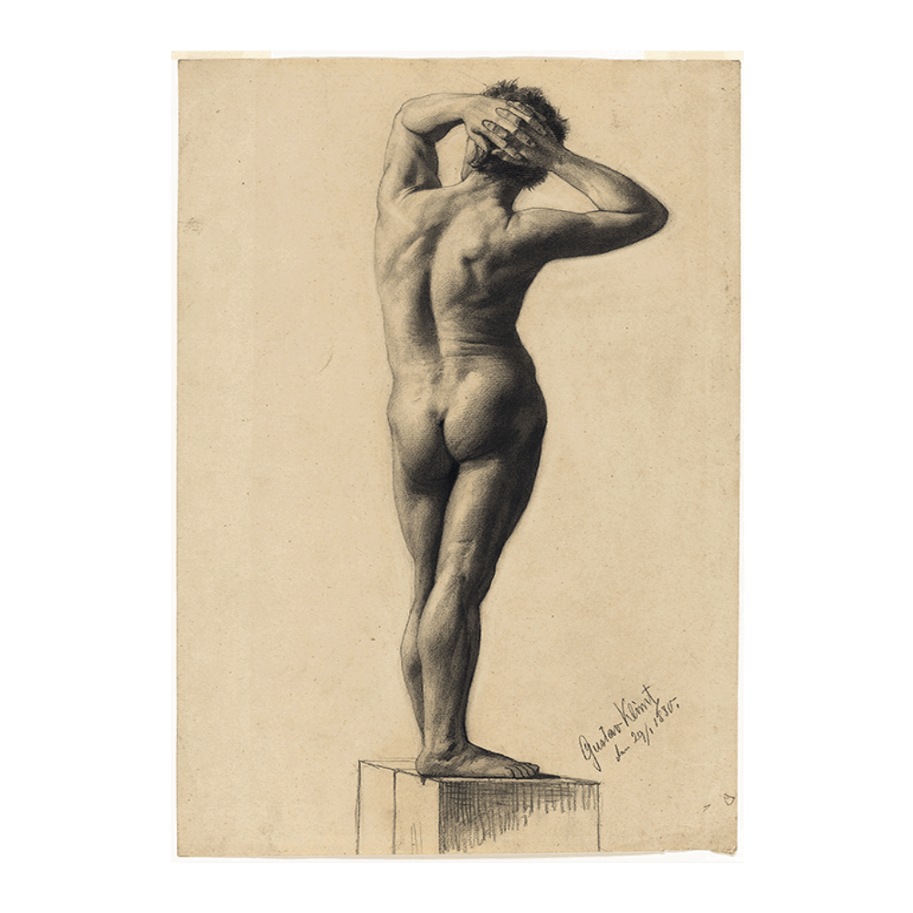 Gustav Klimt: "Male Nude" (1880)