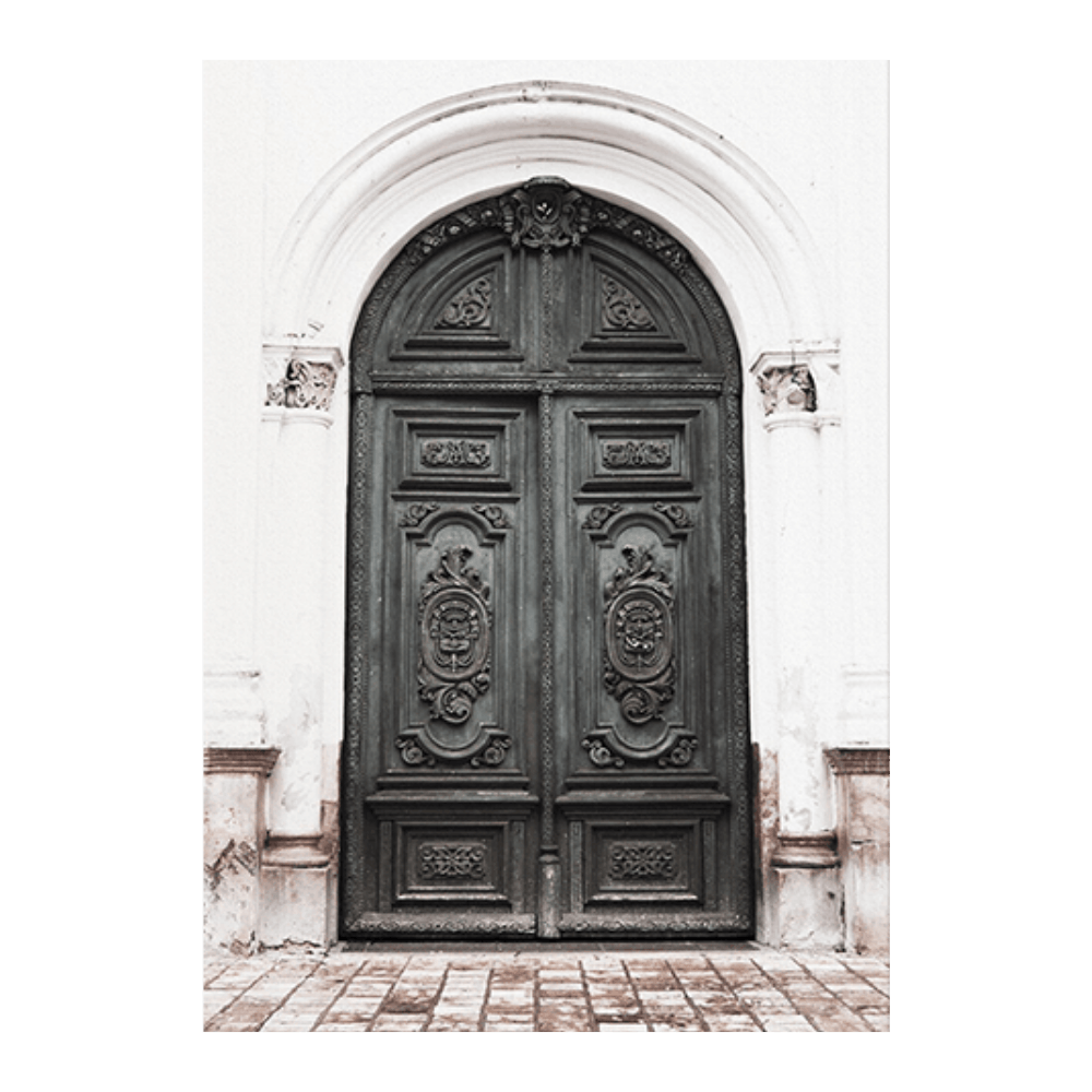 Charcoal Ornate Door