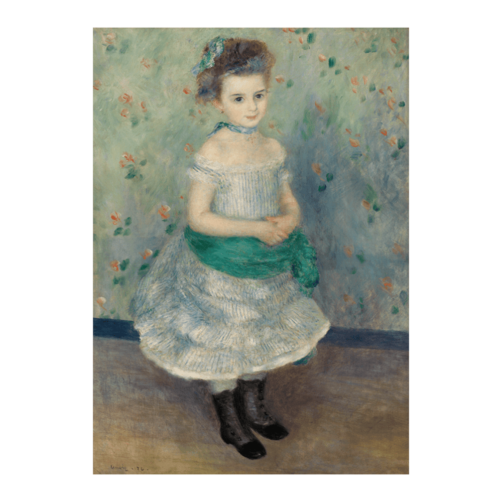 Renior: "Portrait of Jeanne Durand Ruel (Portrait de Mlle. J.)" (1876)