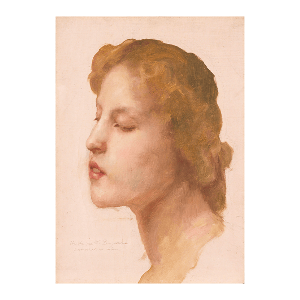 Bouguereau: "Study Of A Woman’s Head"