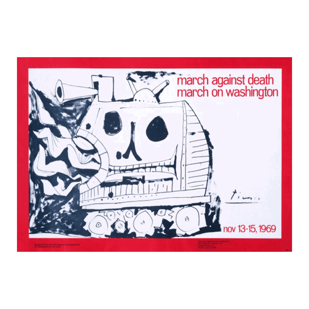 Picasso: "March Against Death, March on Washington, Nov.13-15, 1969" (1969)