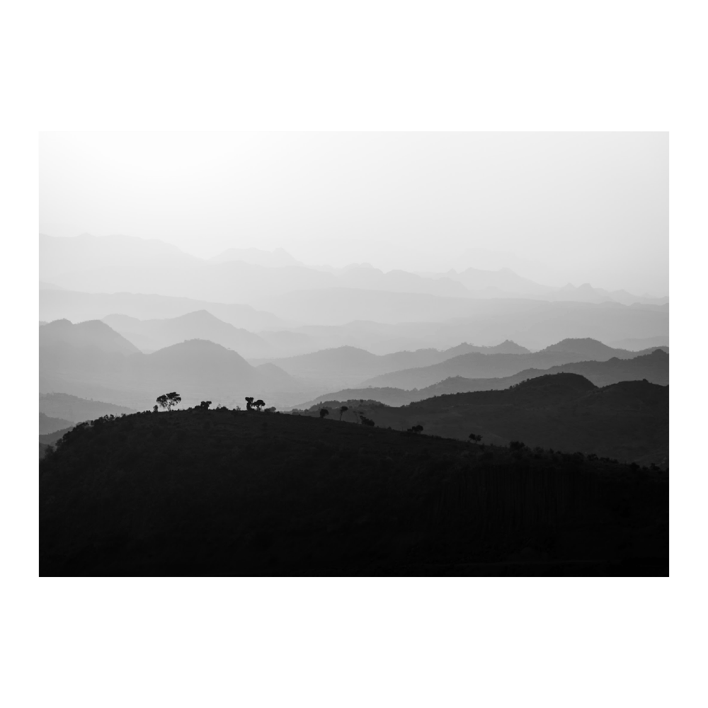 African Sunset In The Mountains