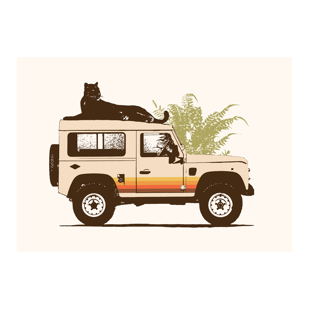 Black Panther on Car
