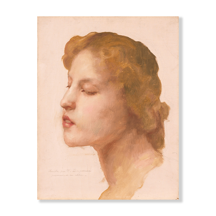 Bouguereau: "Study Of A Woman’s Head" - Jasper & Jute