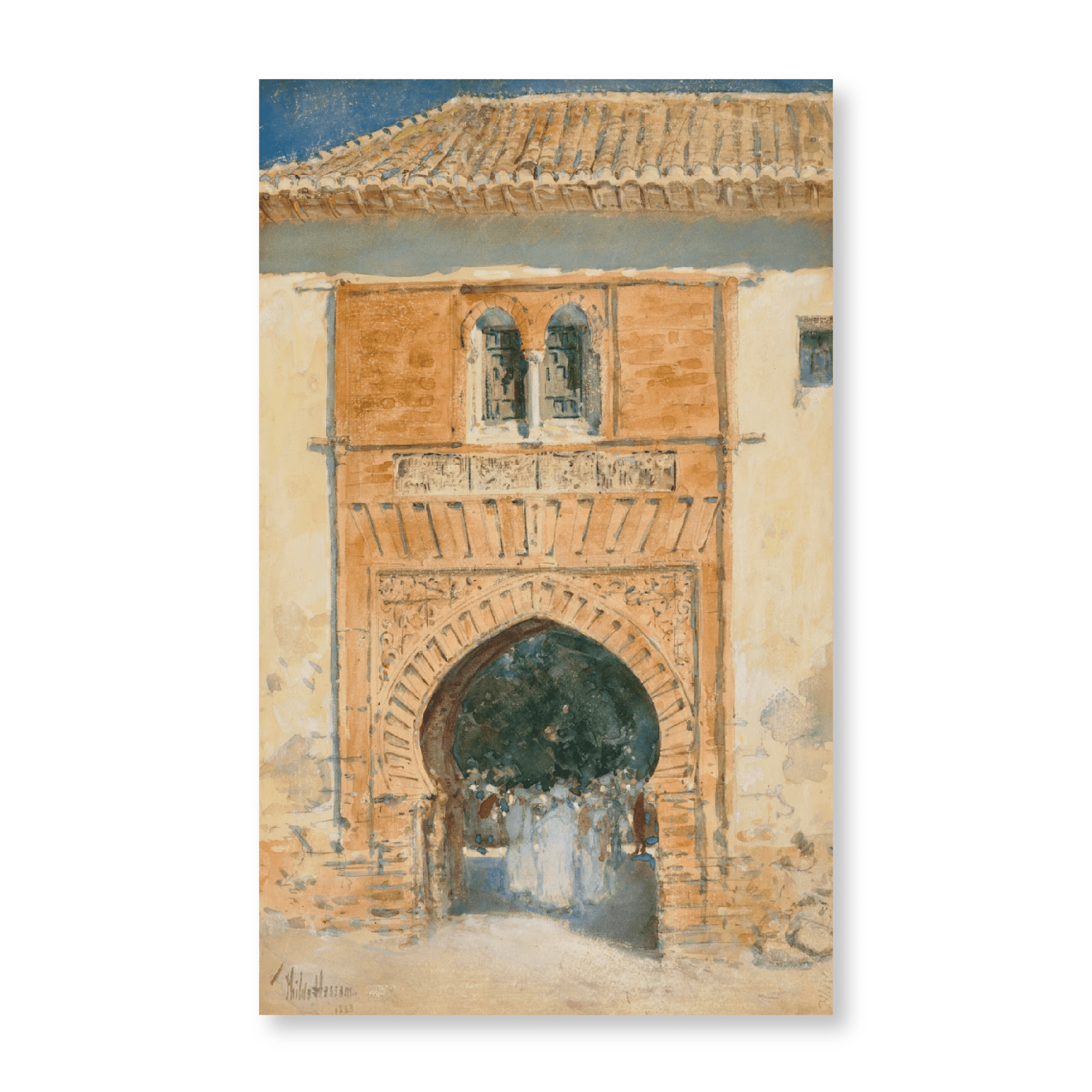 Childe Hassam - Gate Of The Alhambra (1883) - Jasper & Jute