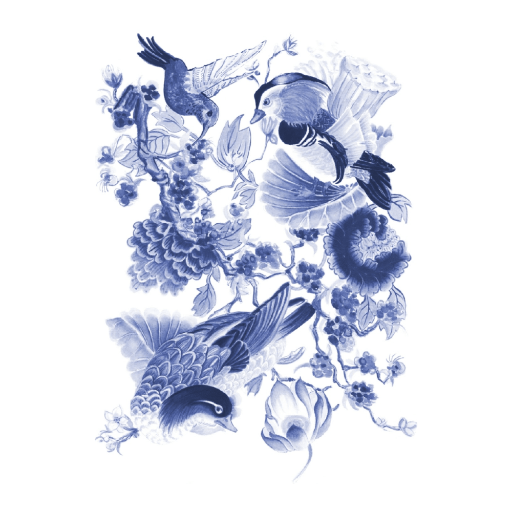 Chinoiserie III Delft Blue
