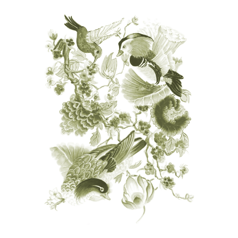 Chinoiserie III Olive