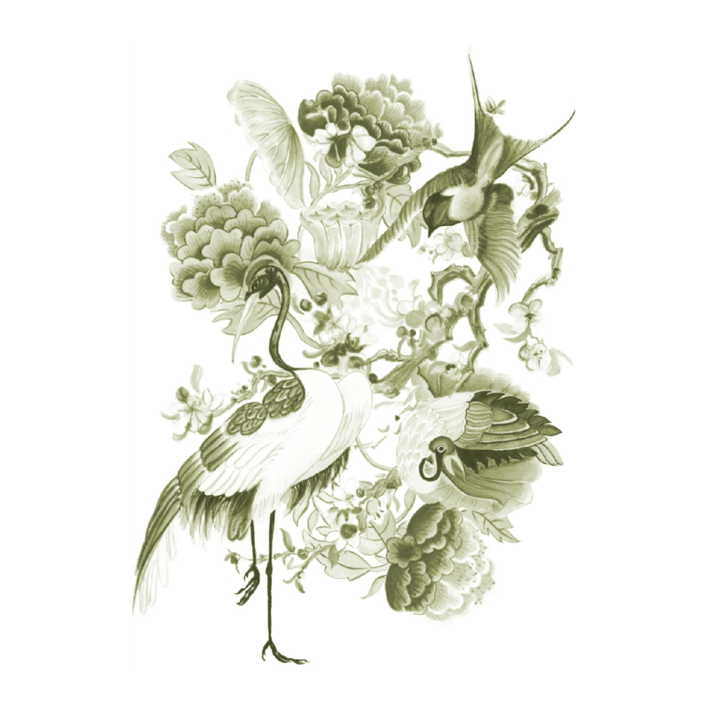 Chinoiserie IV Olive