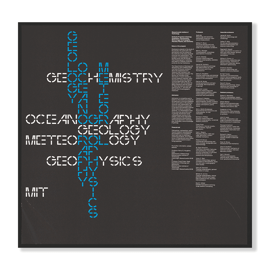 Dietmar Winkler: "MIT Graduate program in Geology" (1967) - Jasper & Jute