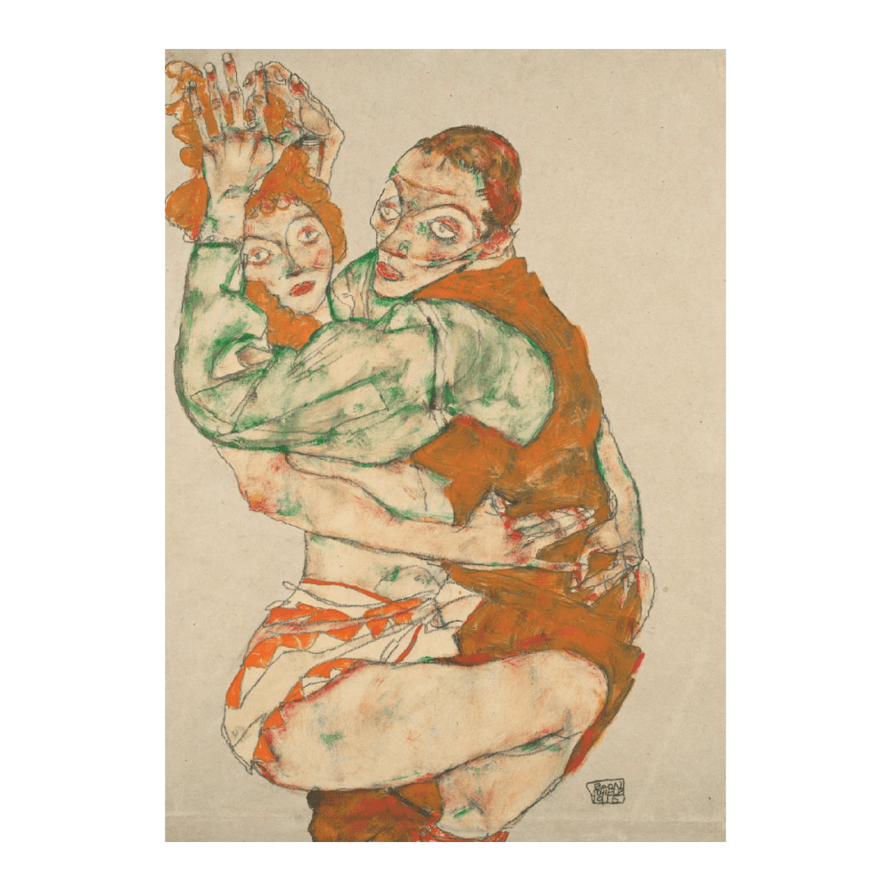 Egon Schiele - Lovemaking (1915)