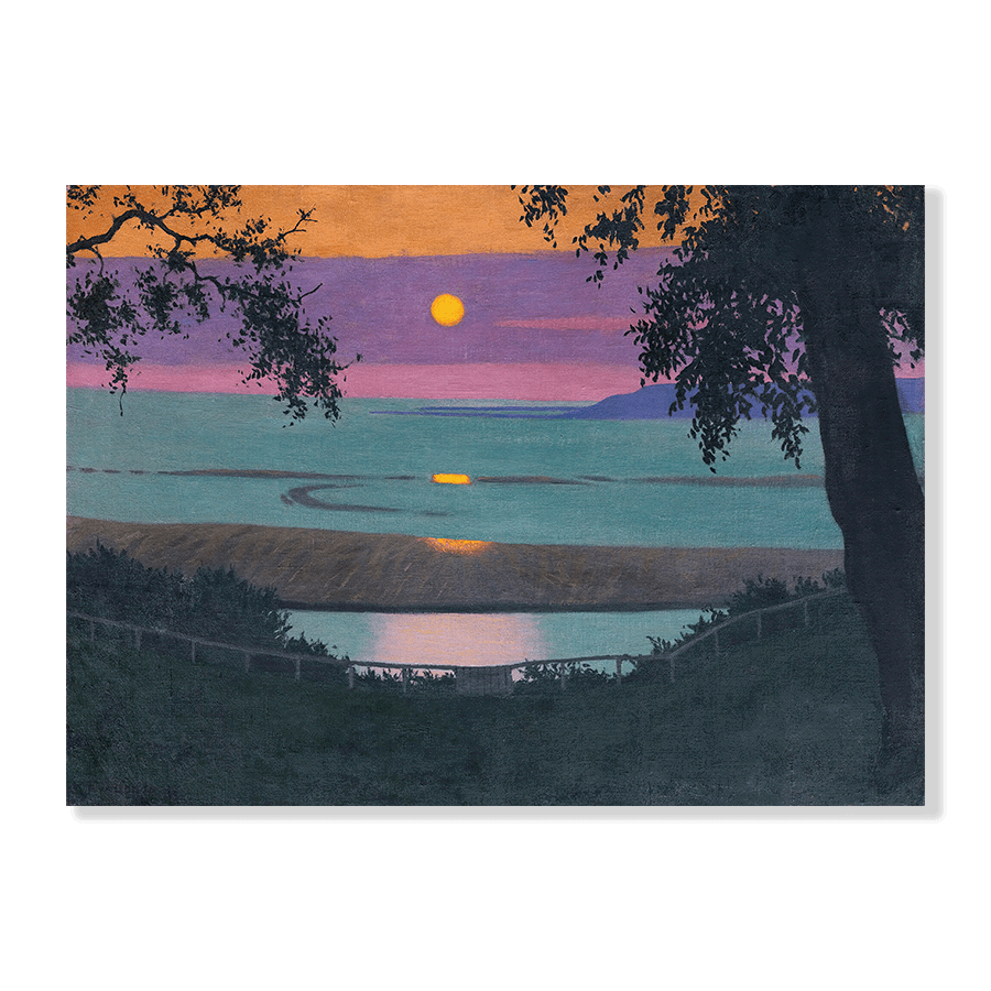 Félix Vallotton: "Sunset At Grace, Orange And Violet Sky" (1918) - Jasper & Jute