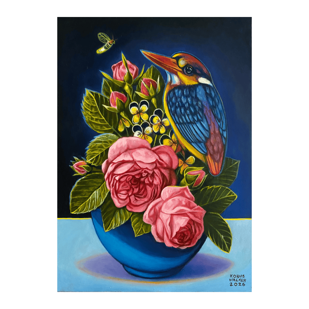 Firefly, Roses And Kingfisher