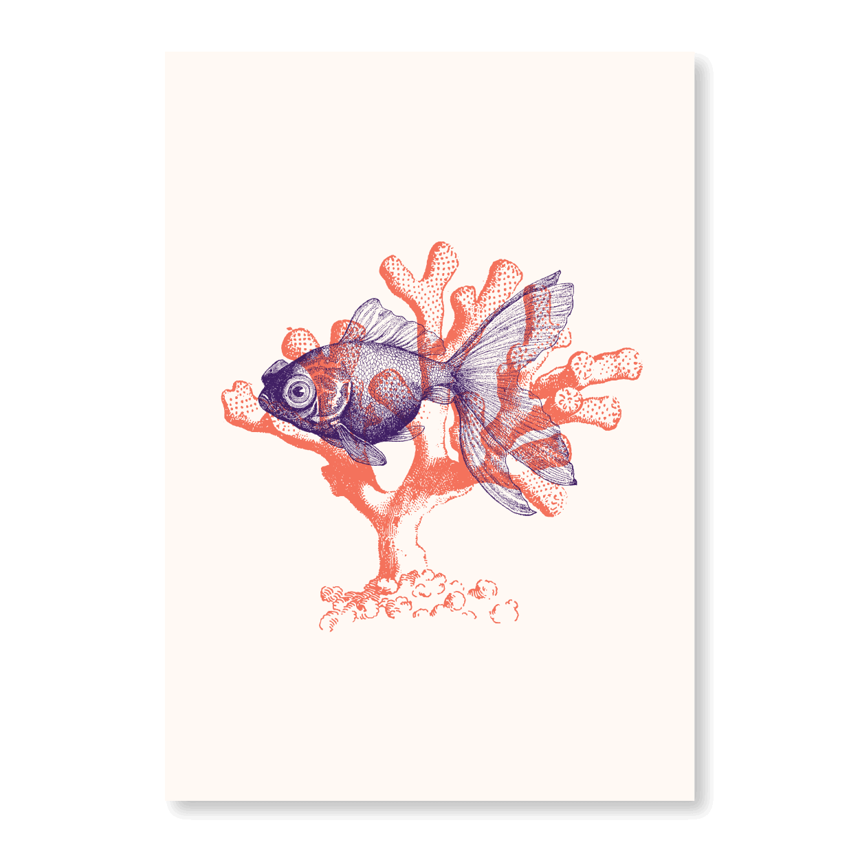 Fish With Corals VII - Jasper & Jute