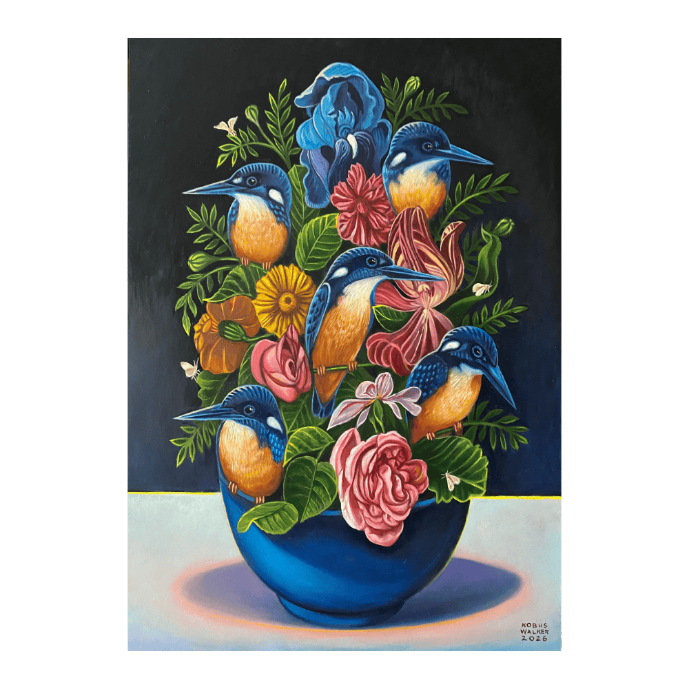 Flowers And Kingfishers