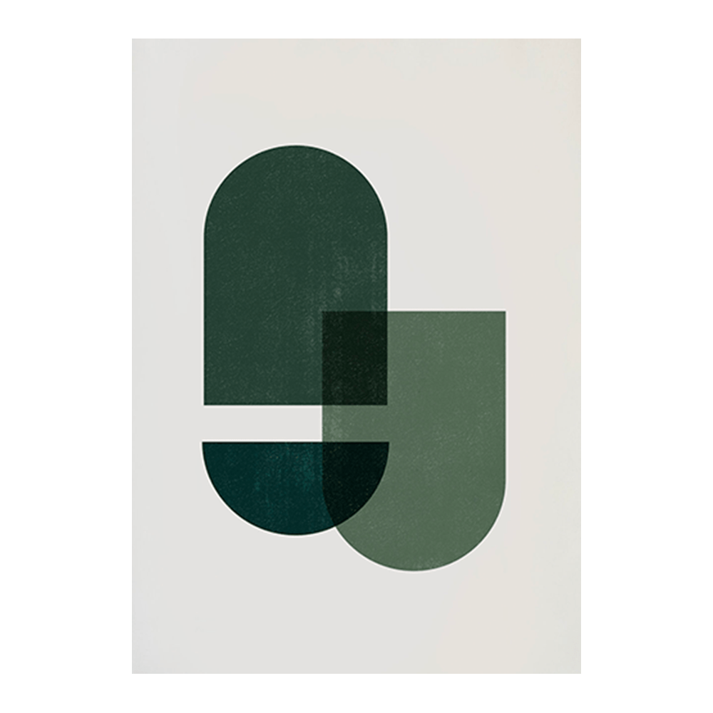 Forest Green Pill Art Set II