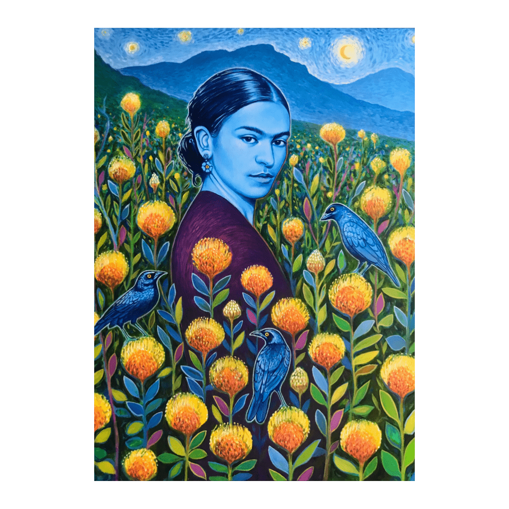 Frida With Starlings