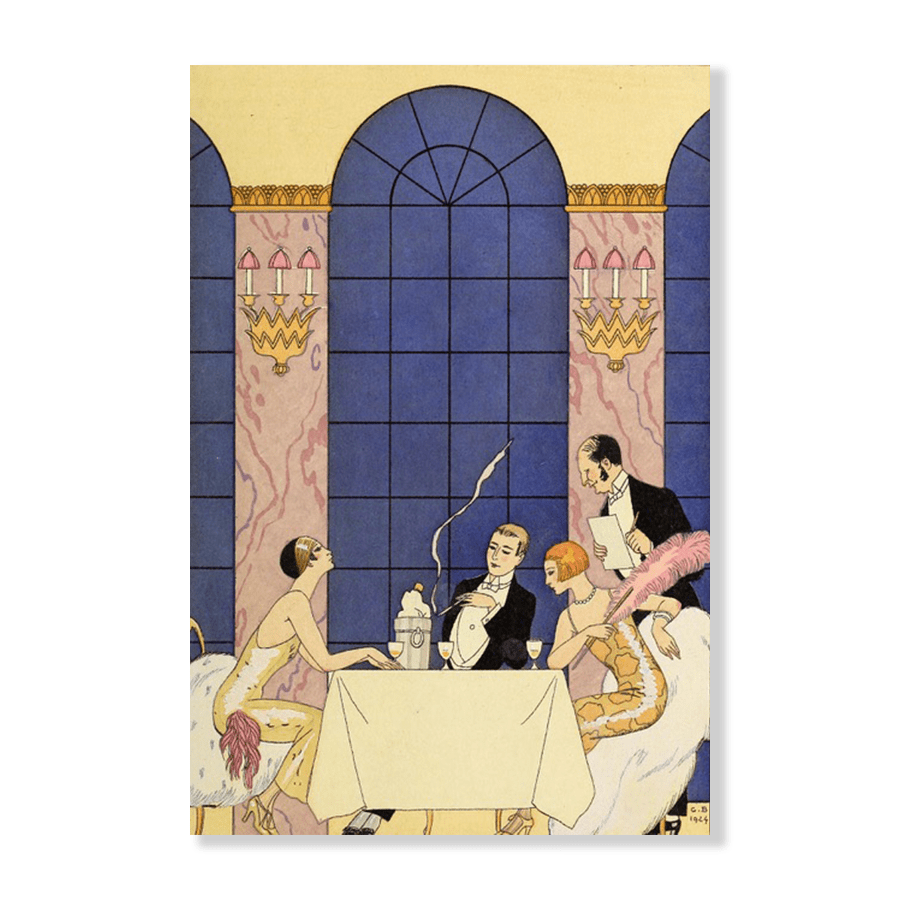 George Barbier: "Falbalas et Fanfreluches, La Gourmandise" - Jasper & Jute