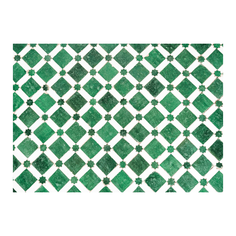 Green Tiles in Morocco