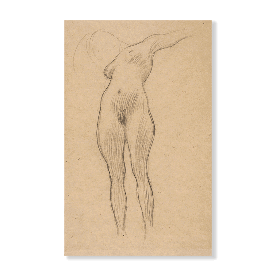Gustav Klimt: "Floating Woman with Outstretched Arm (Study for 'Medicine')" (1900-1901) - Jasper & Jute