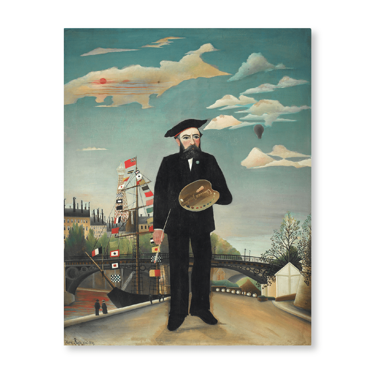 Henri Rousseau - "Myself- Portrait - Landscape" (1890) - Jasper & Jute