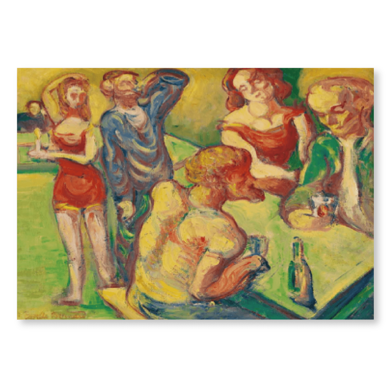 Emile Bernard - Au Cabaret (1887)