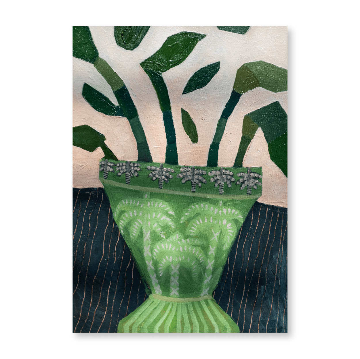 Green Palm Vase | Original