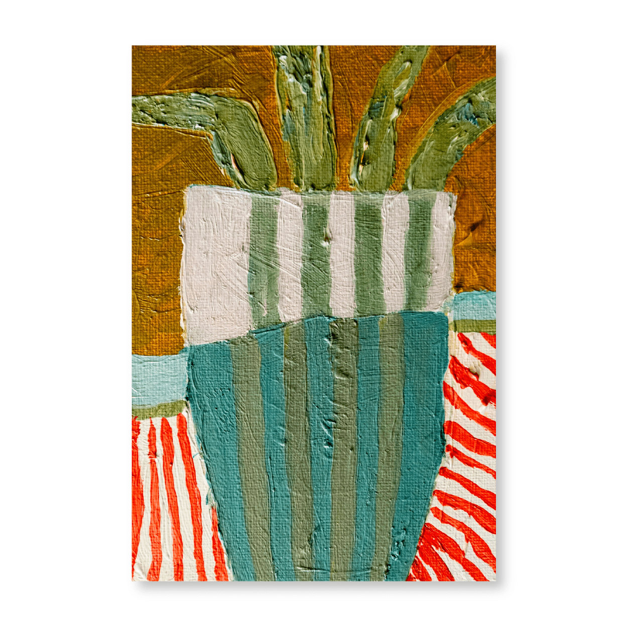 White And Teal Jug | Original