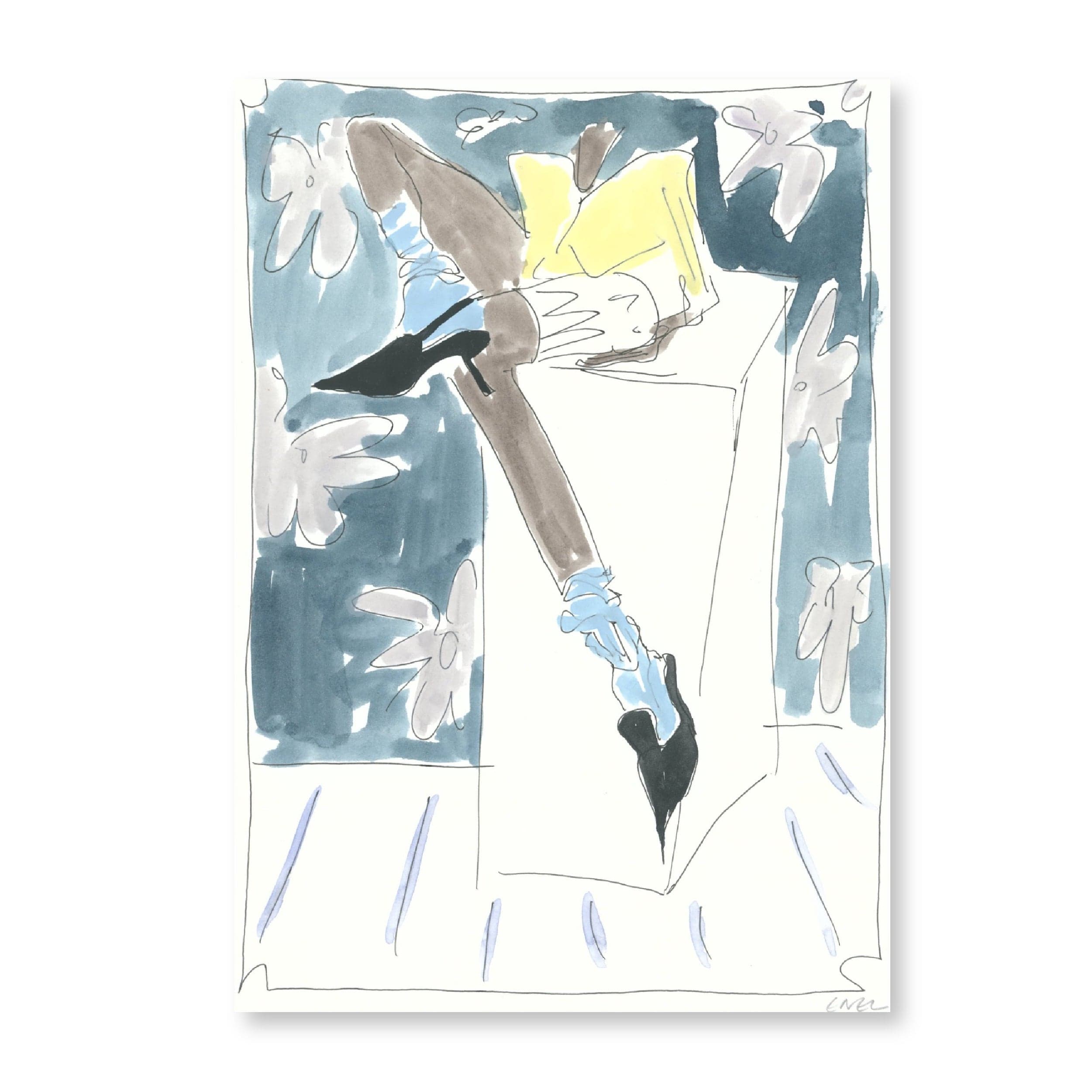 Woman On Box | Original