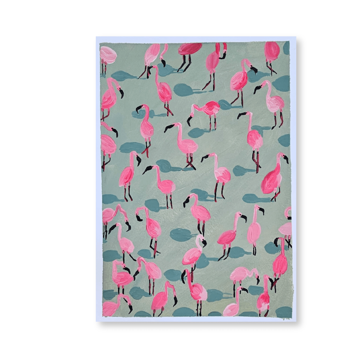 Flocking Flamingos I | Original