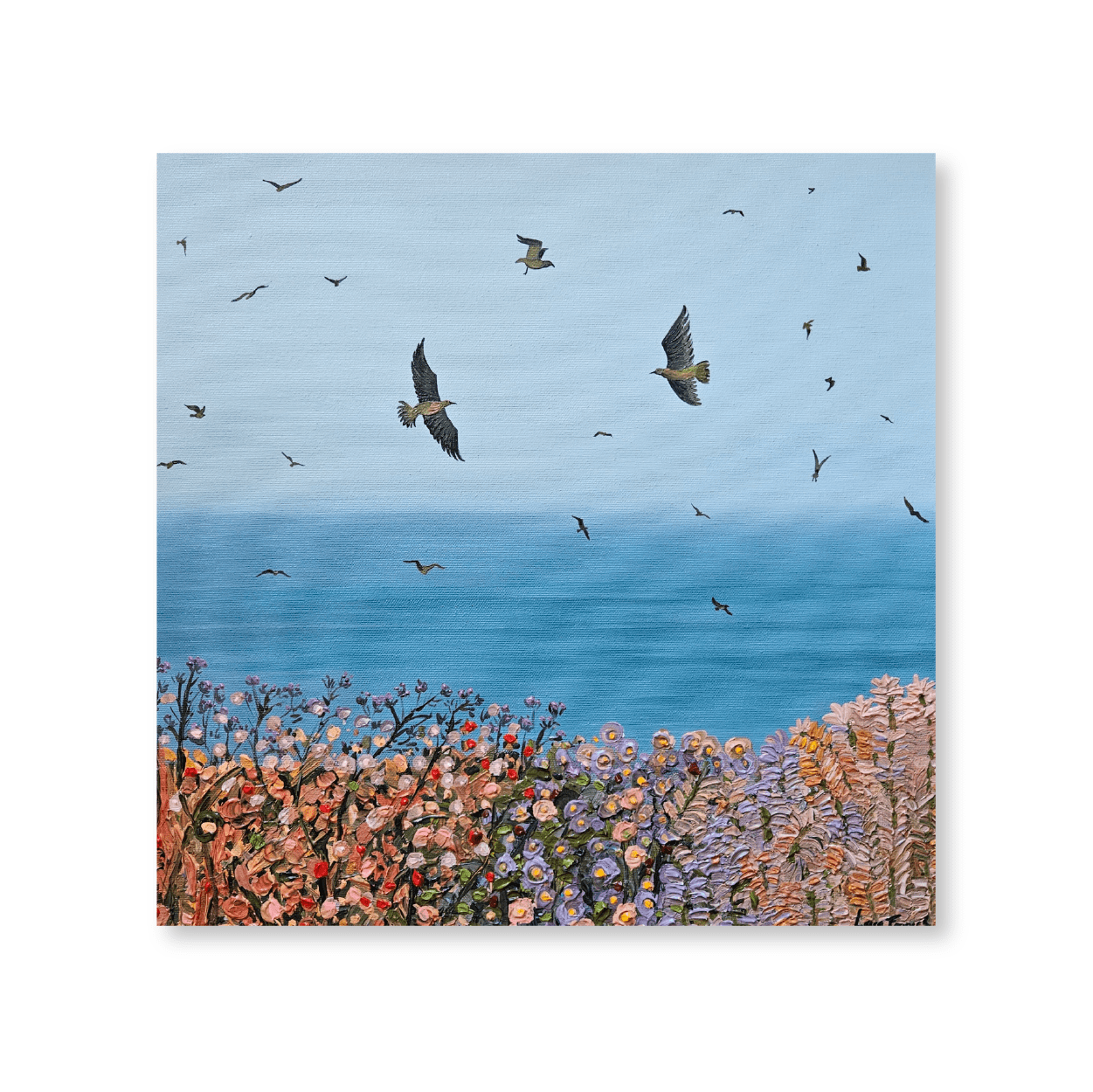 Flight Over Floral Shores | Original