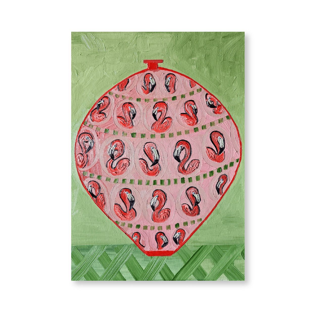 Peachy Flamingo Vase | Original
