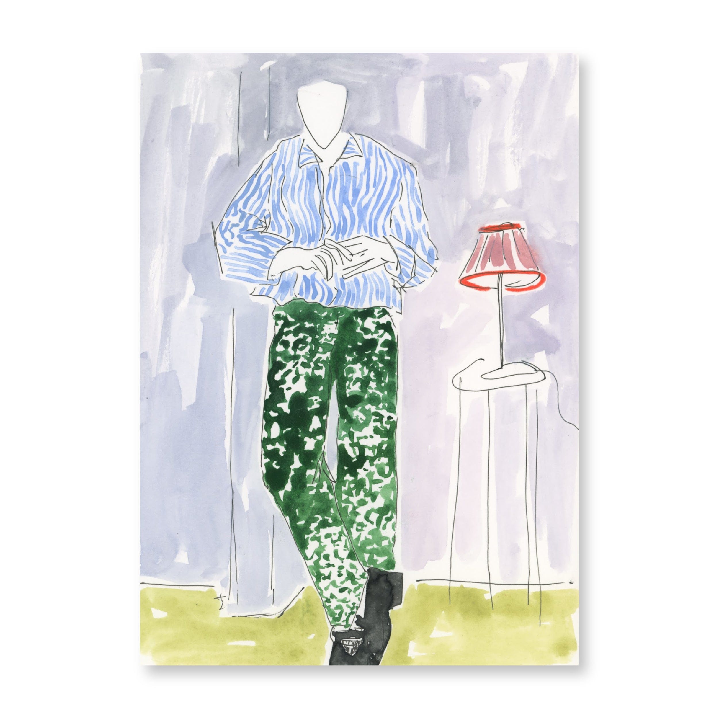 Green Pants, Blue Shirt | Original