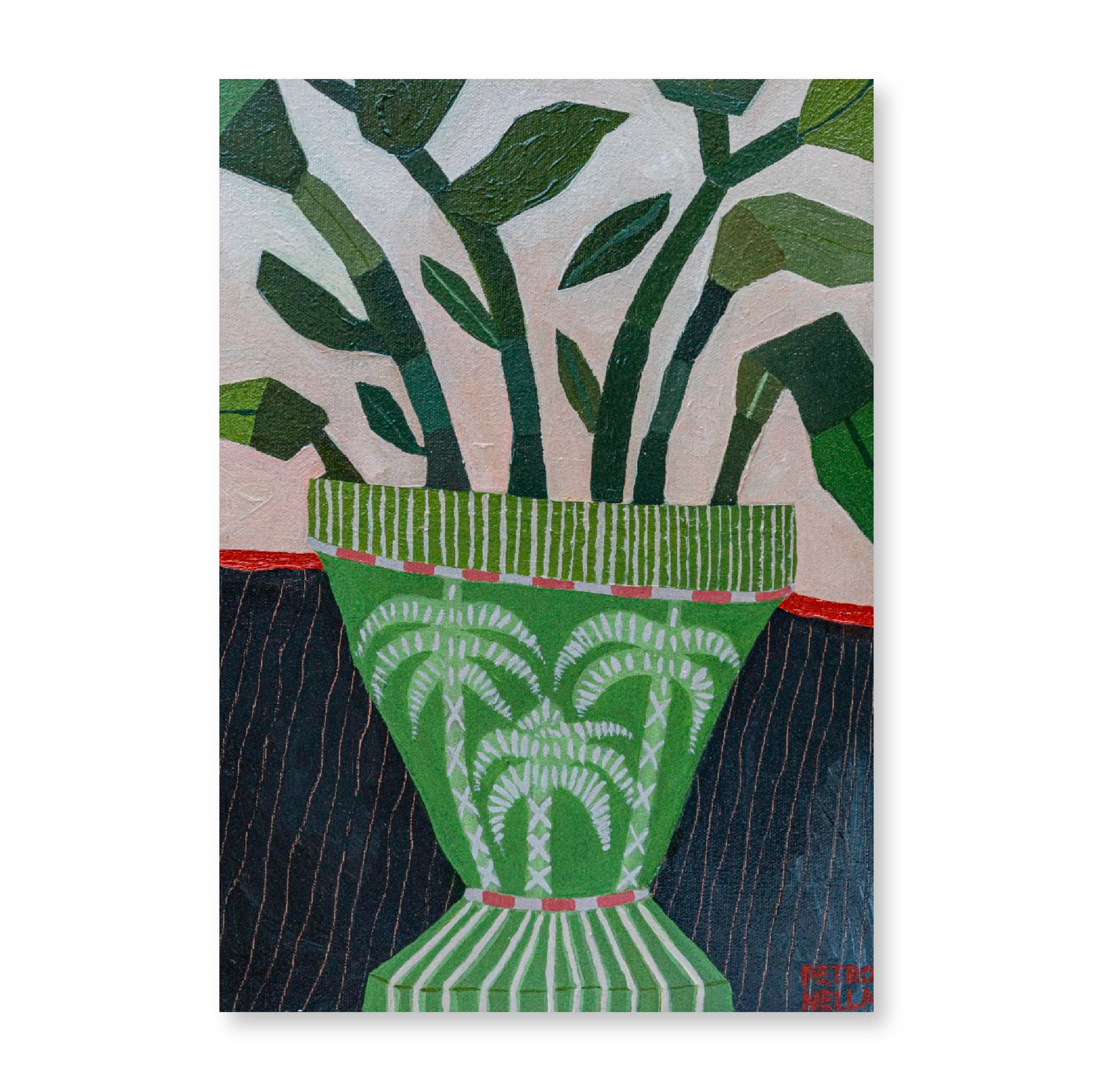 Green Palmy Vase | Original