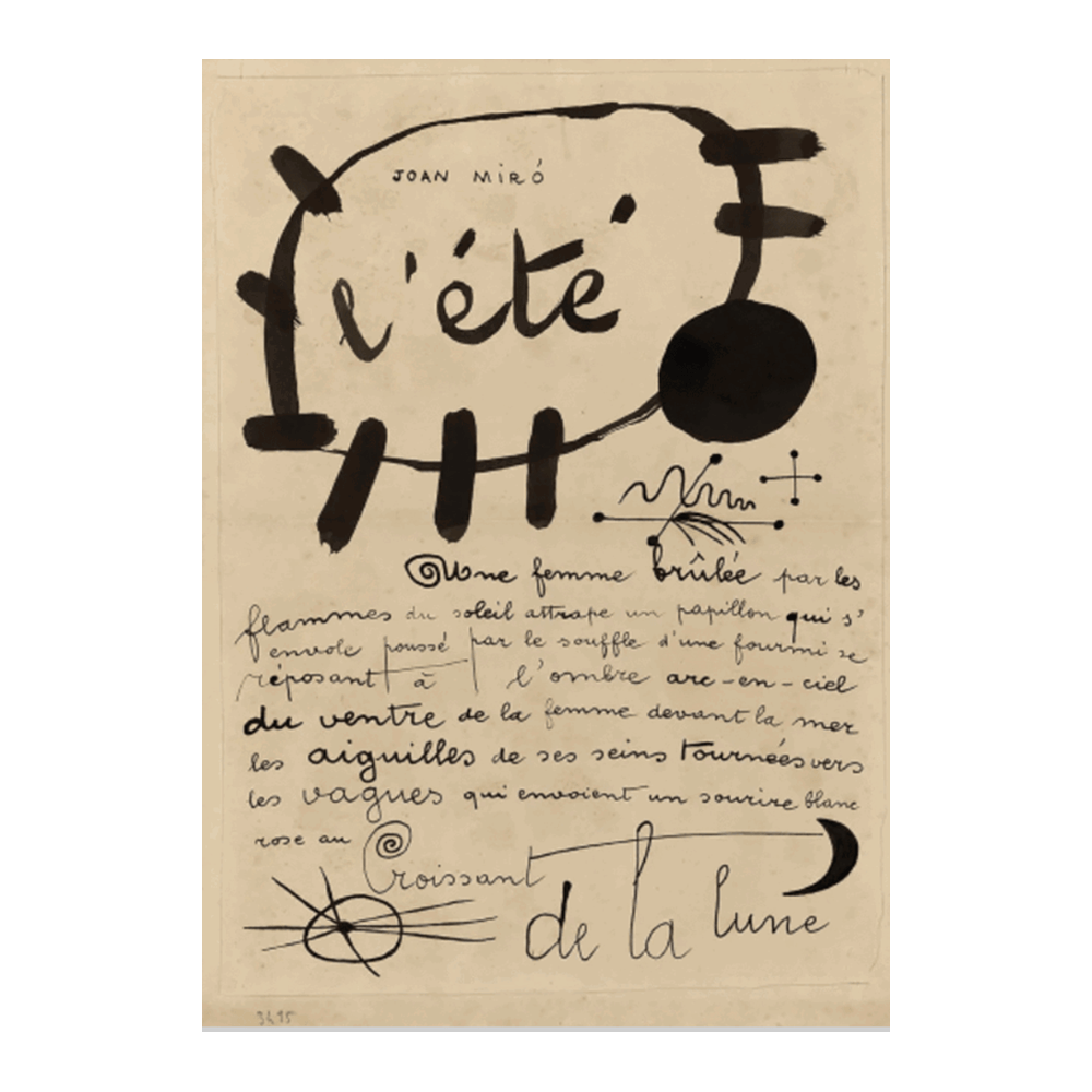 Joan Miró: "L'été"