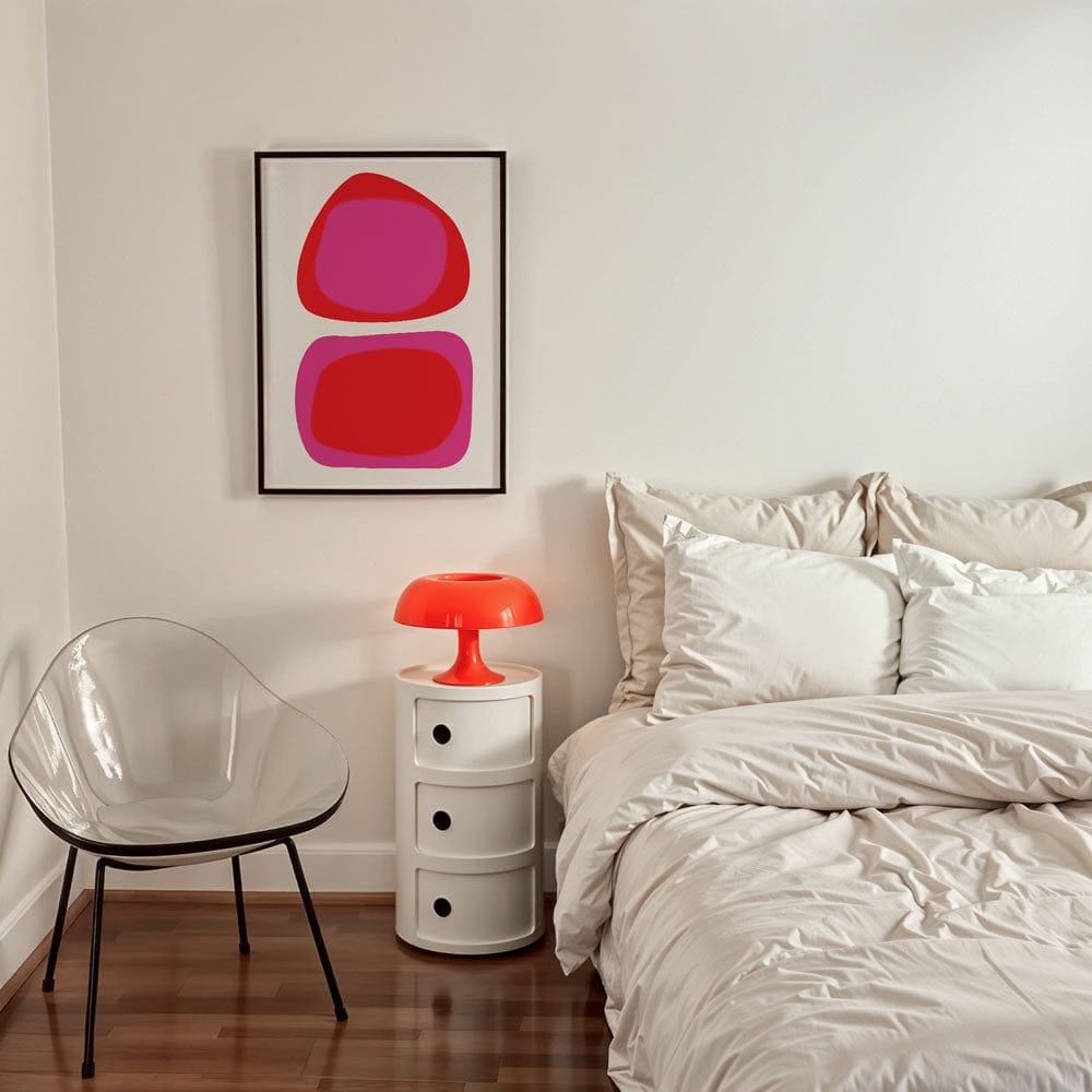 Magenta & Red Geometric