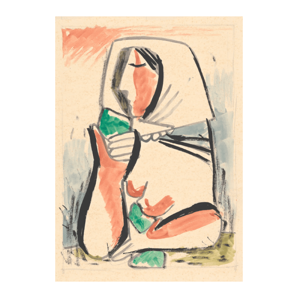 Mikuláš Galanda - Woman In Scarf