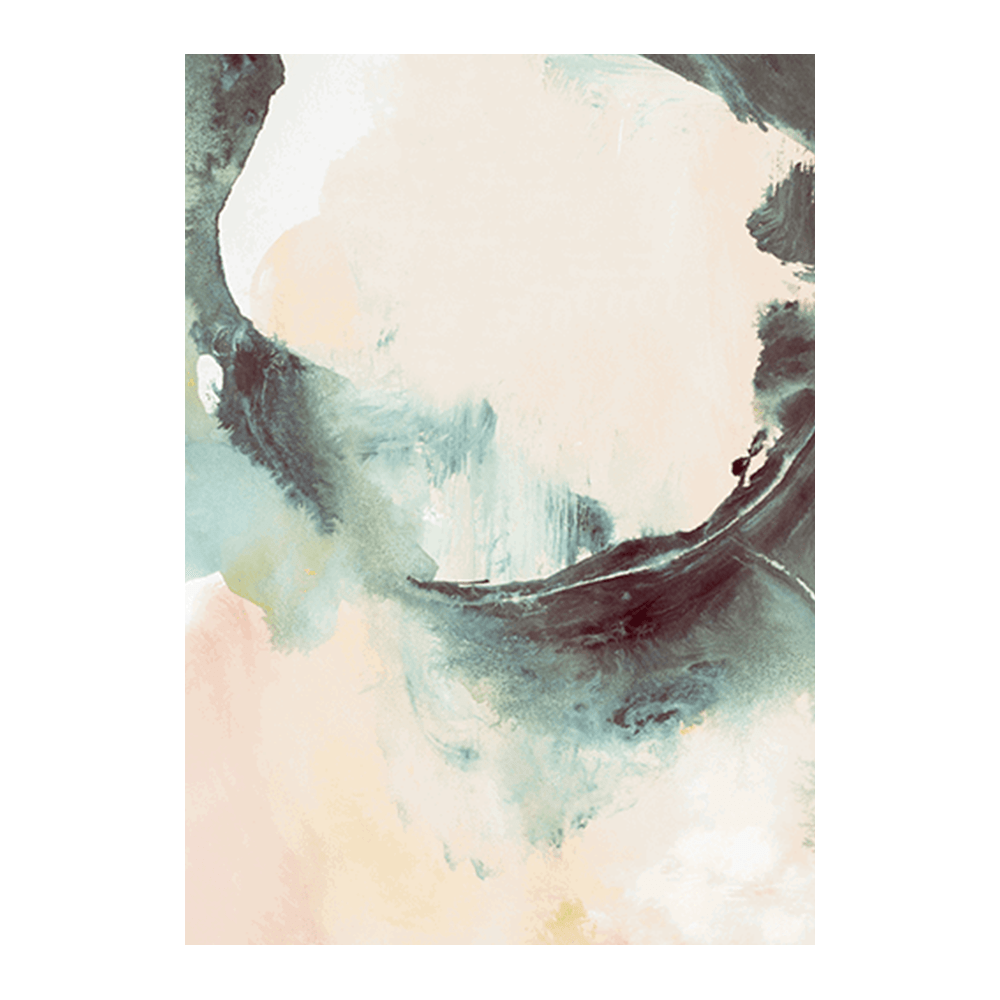 Mint Blush Watercolour I