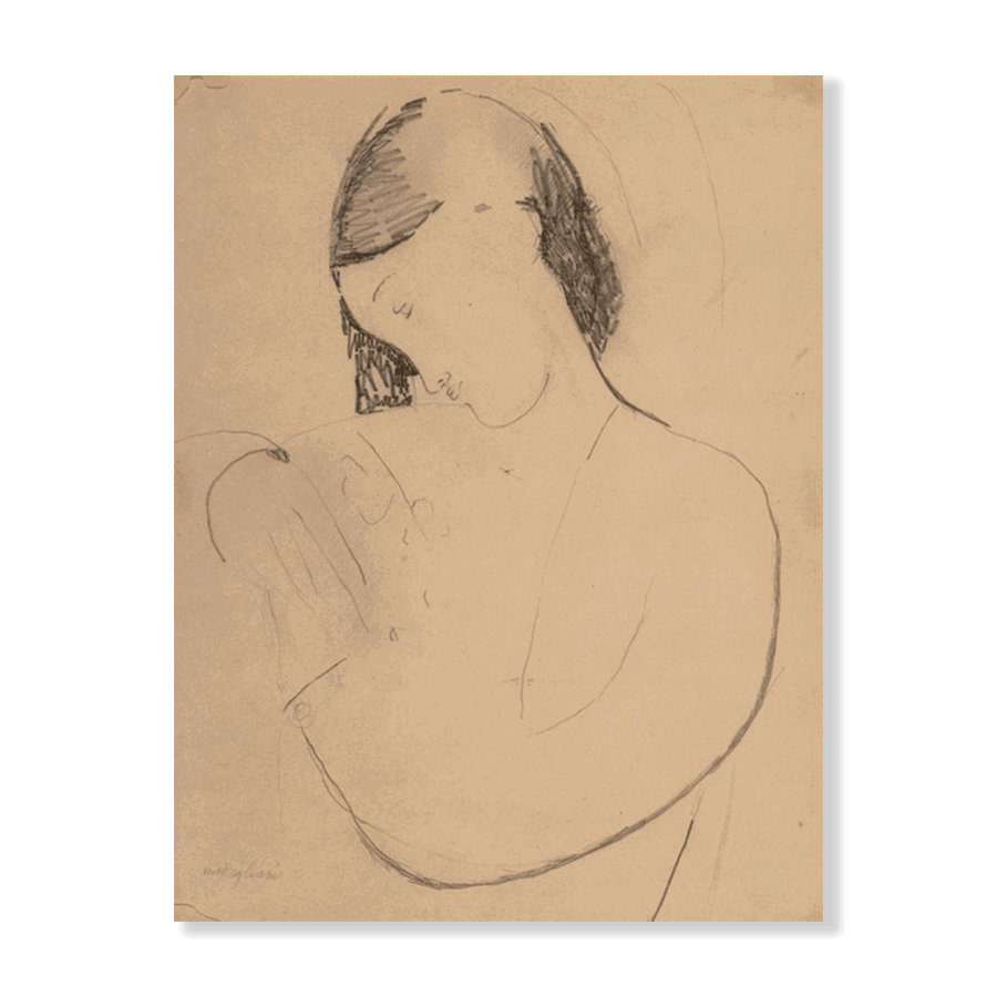 Modigliani: "Busta di donna con testa di profile" (1916) - Jasper & Jute