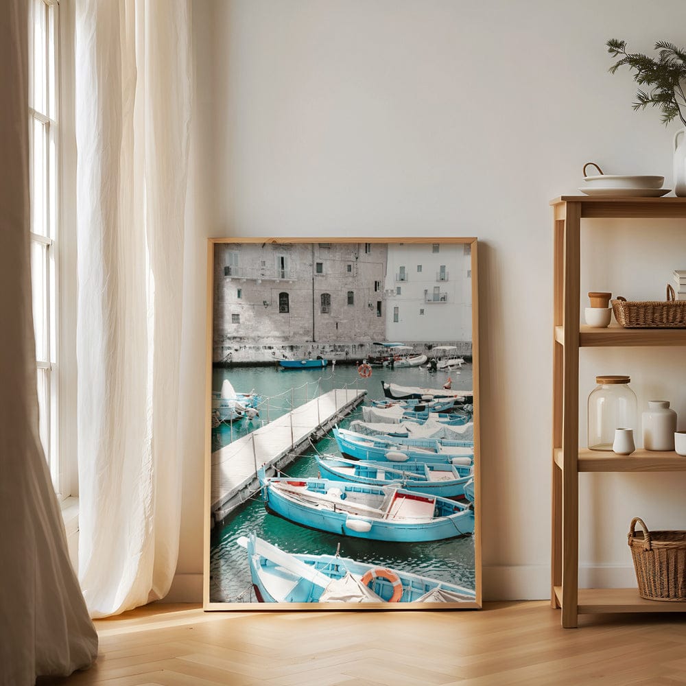 Boats In A Port In Puglia