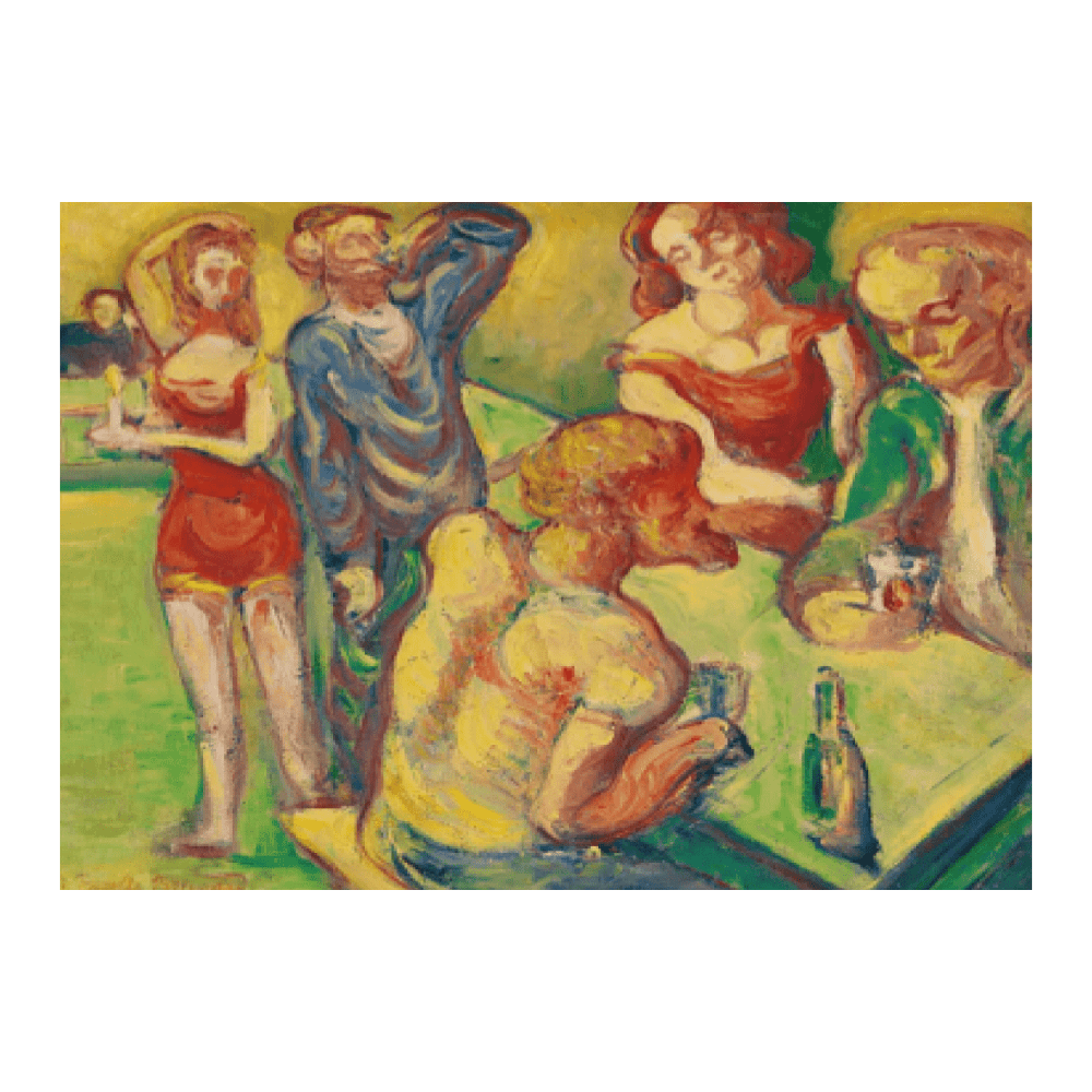 Emile Bernard - Au Cabaret (1887)