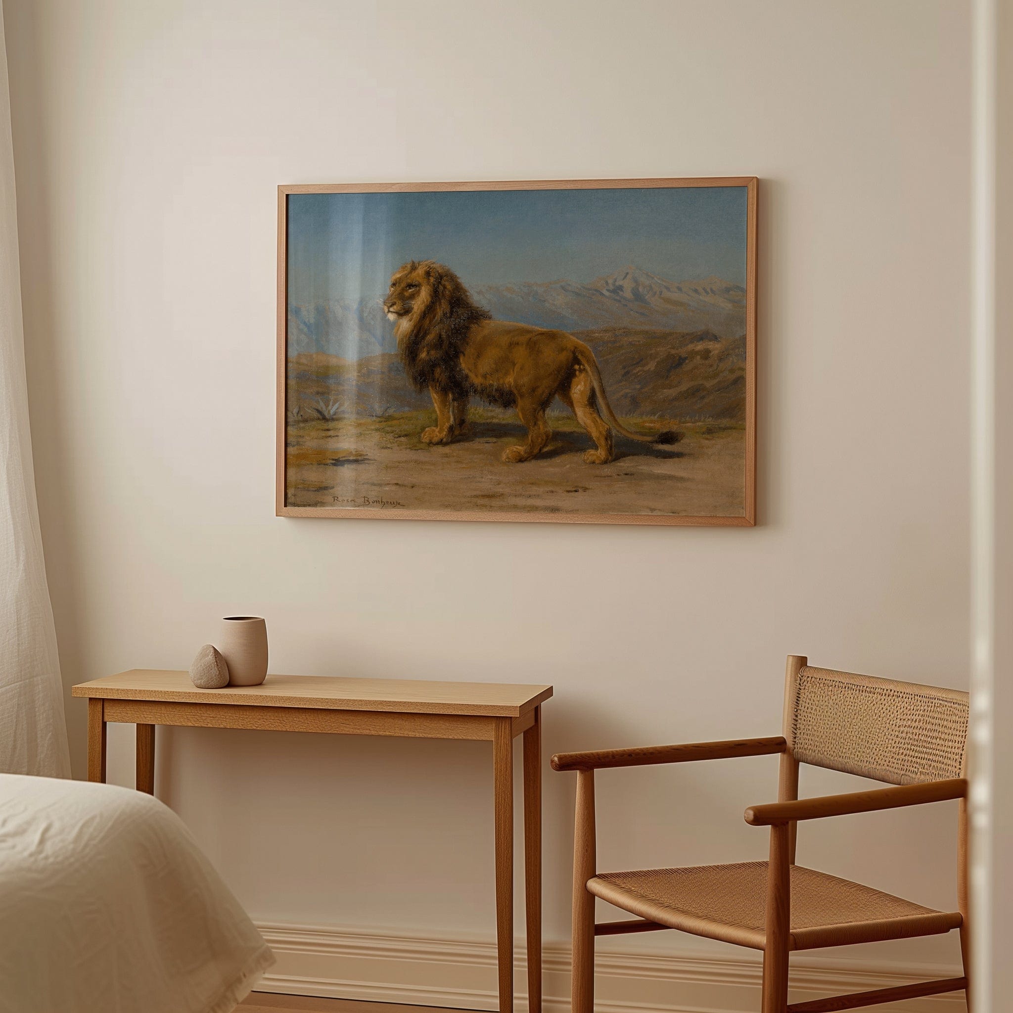 Lion In A Mountainous Landscape (1880)