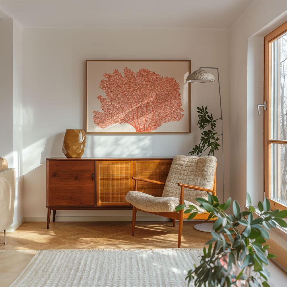 Orange Coral Art