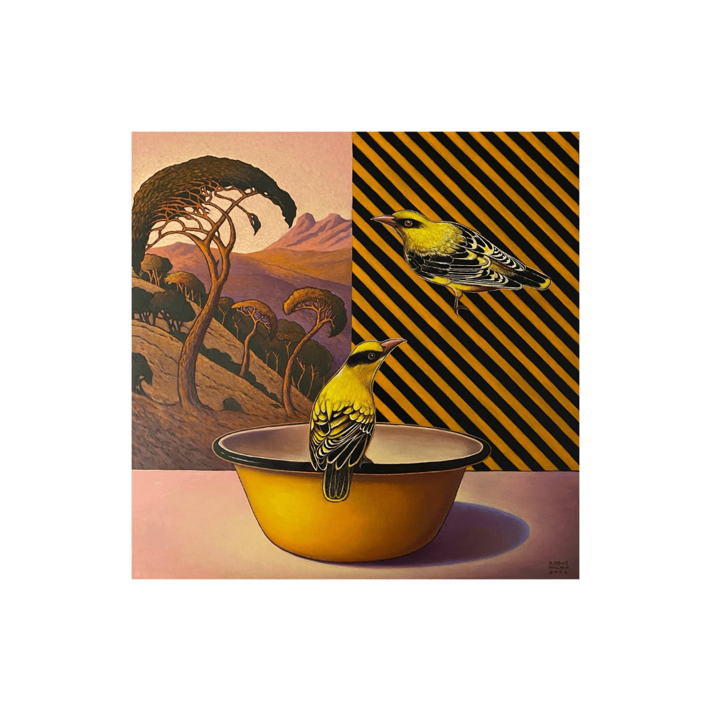 Orioles With Enamel Bowl